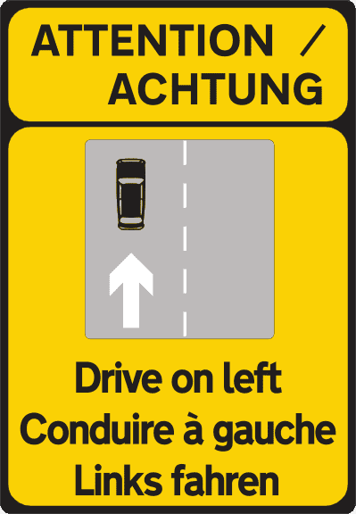 A driver must drive on the left-hand side