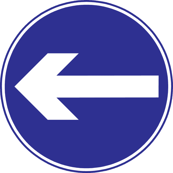 Turn left only