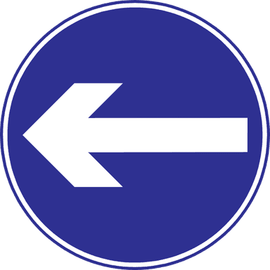 Turn left only