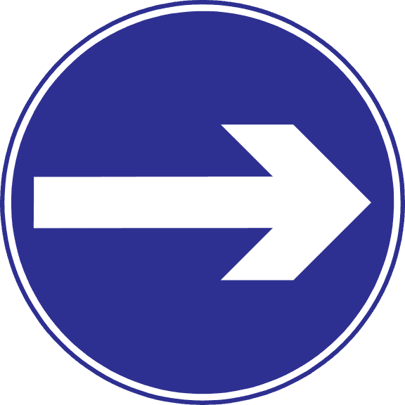 Turn right only