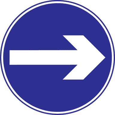 Turn right only