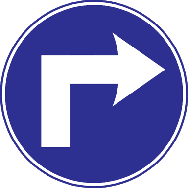 You must turn right ahead