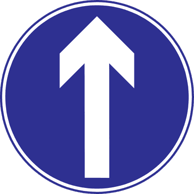 Straight ahead only